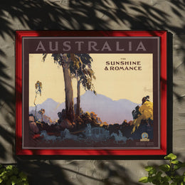 Australia Romantic Getaway Vintage Poster PosterGoat