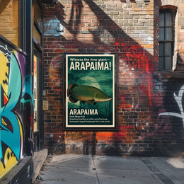 Arapaima: Amazon's Air-Breathing Giant Fish Poster