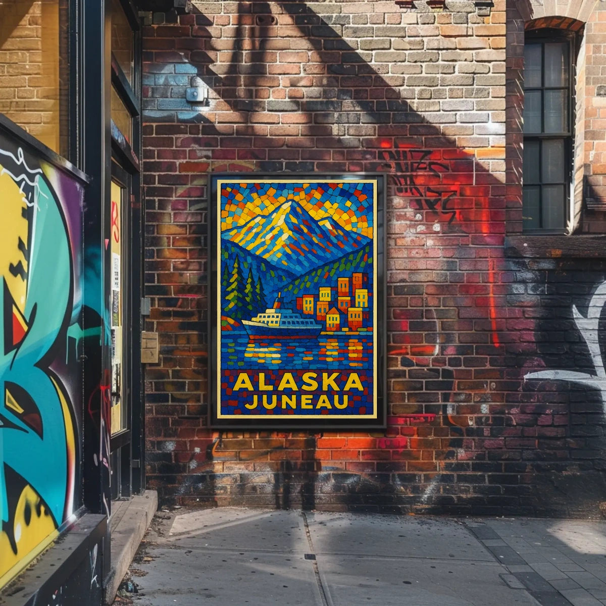 Alaska Juneau Travel Poster