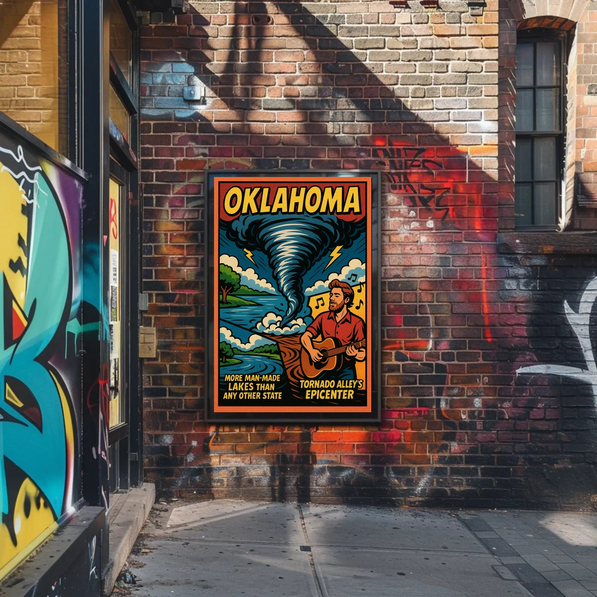 Oklahoma Tornado AlleyS Epicenter Poster