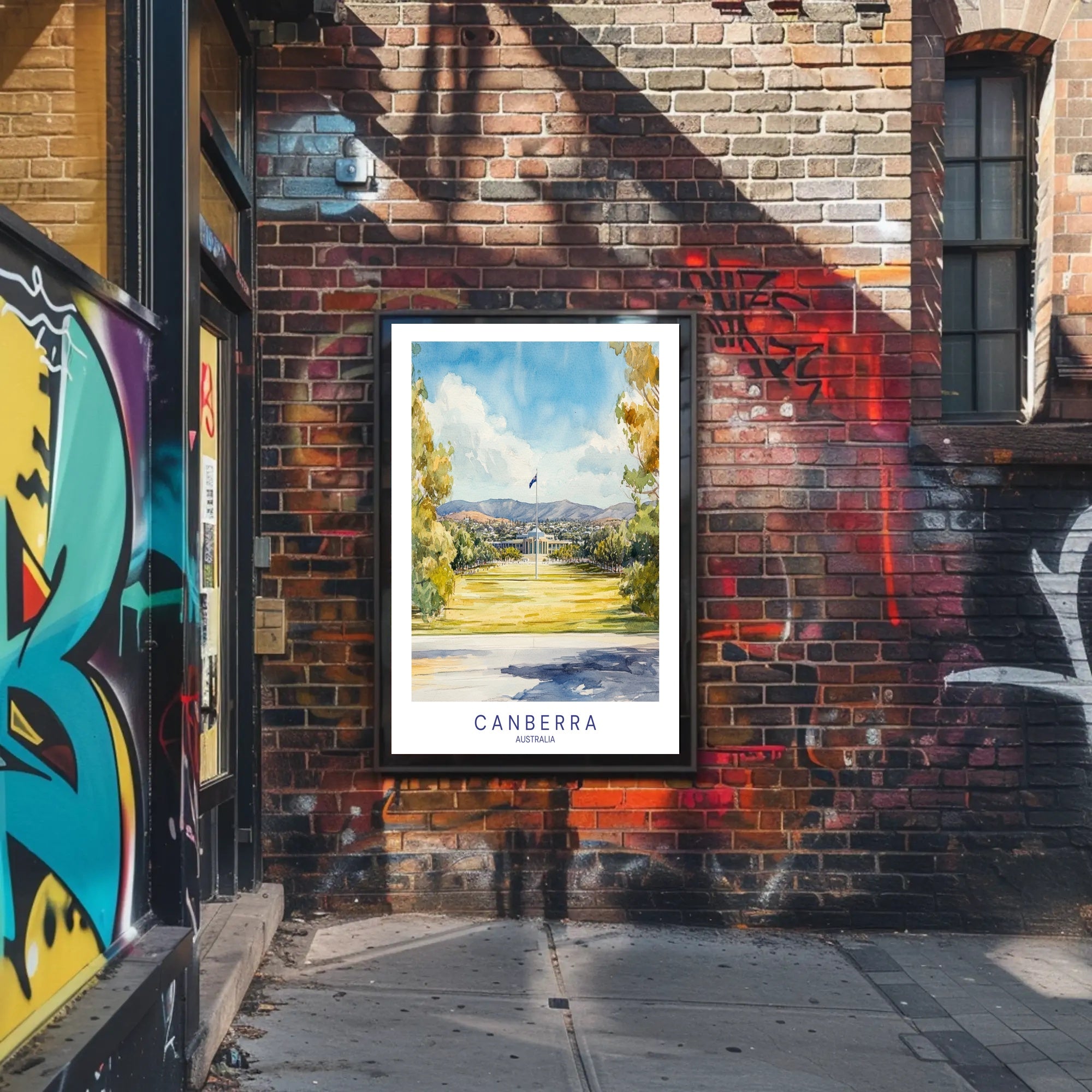 Canberra Scenic View Poster PosterGoat