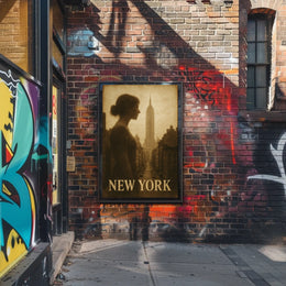 New York Silhouette Poster