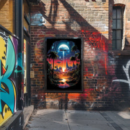Cosmic Oasis Poster