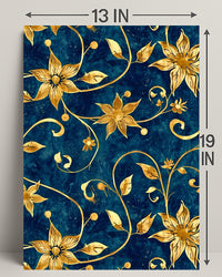 Luxurious Floral Baroque Art Nouveau Design Artistic Poster