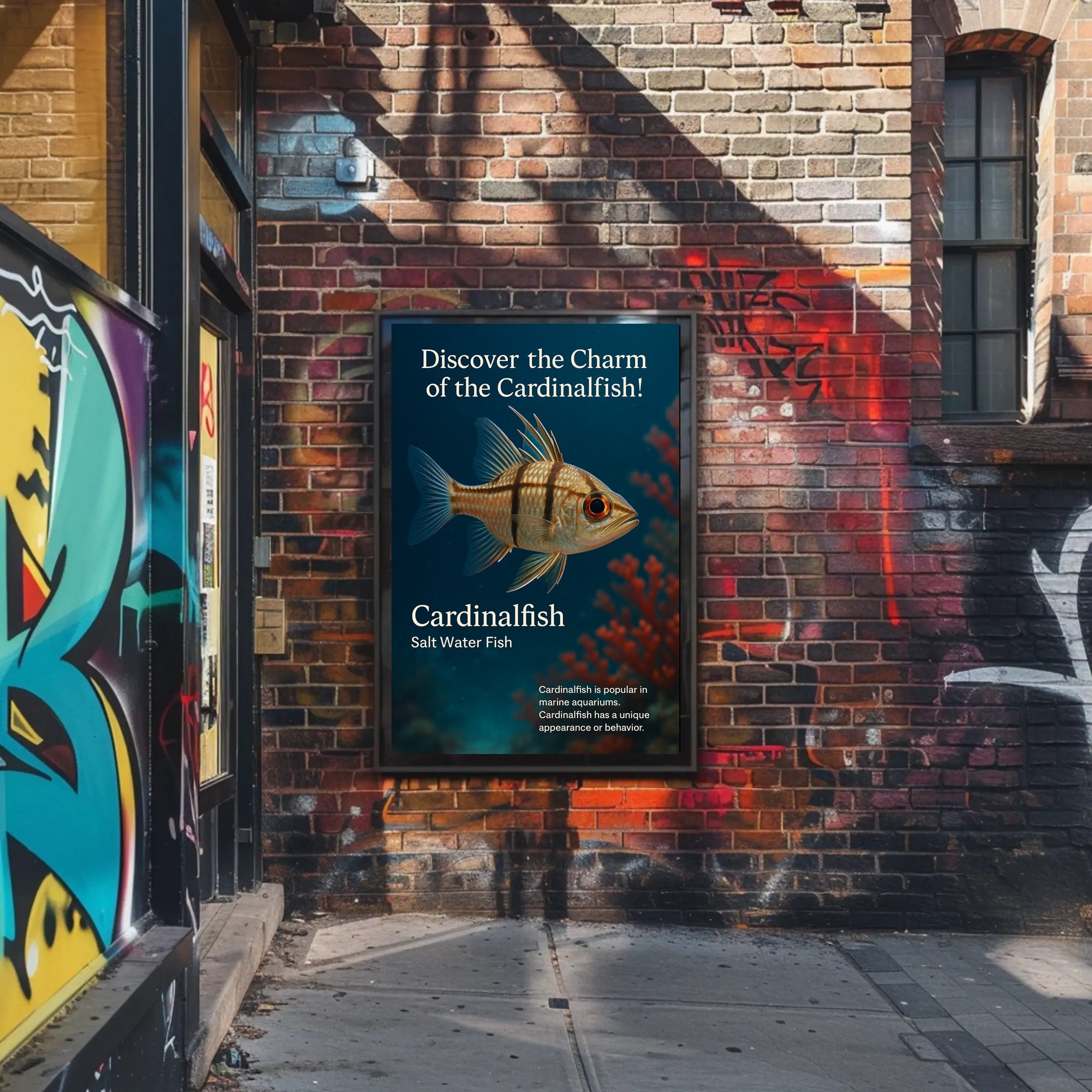 Discover the Charm of the Cardinalfish Poster PosterGoat