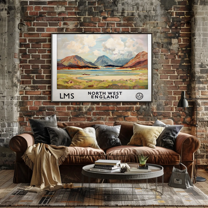 North West England - LMS Railway Poster