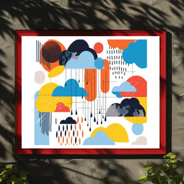 The poster features an abstract design with a modern artistic style. The core Travel Poster