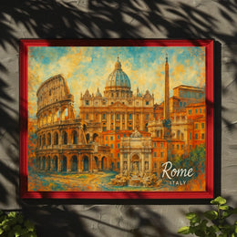 Rome, Italy A Timeless Cityscape Poster