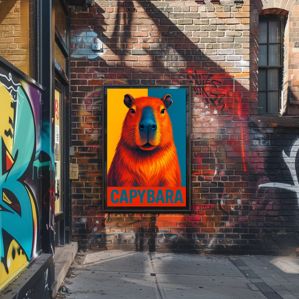 Capybara Art Poster
