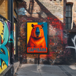 Capybara Art Poster
