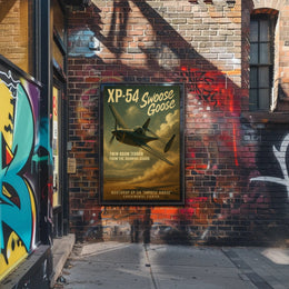 XP-54 Swoose Goose WWII Era Aviation Artwork