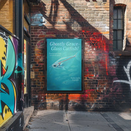Ghostly Grace Glass Catfish Poster