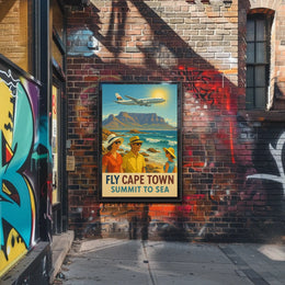 Fly Cape Town Summit To Sea Poster