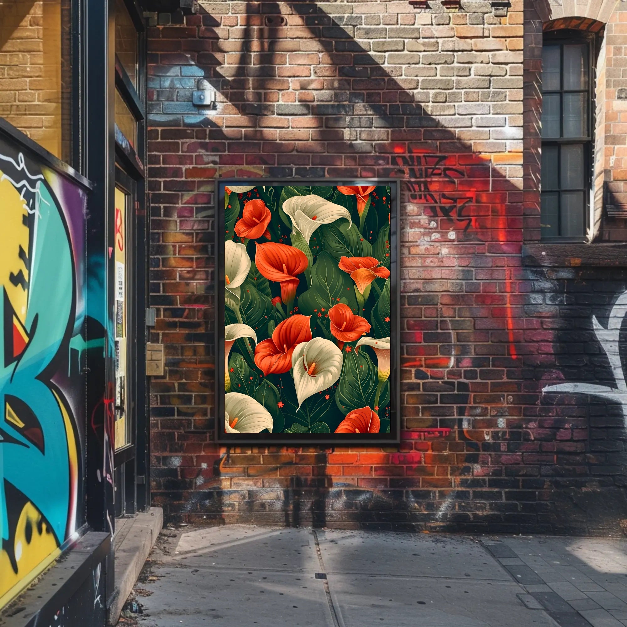 Vibrant Calla Lilies Wall Art Print