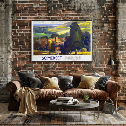 Somerset - The Lovely County of Peaceful Charm Poster