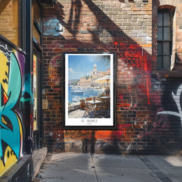 Serene St. Tropez Poster PosterGoat