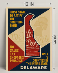Delaware Constitution Ratification Poster PosterGoat