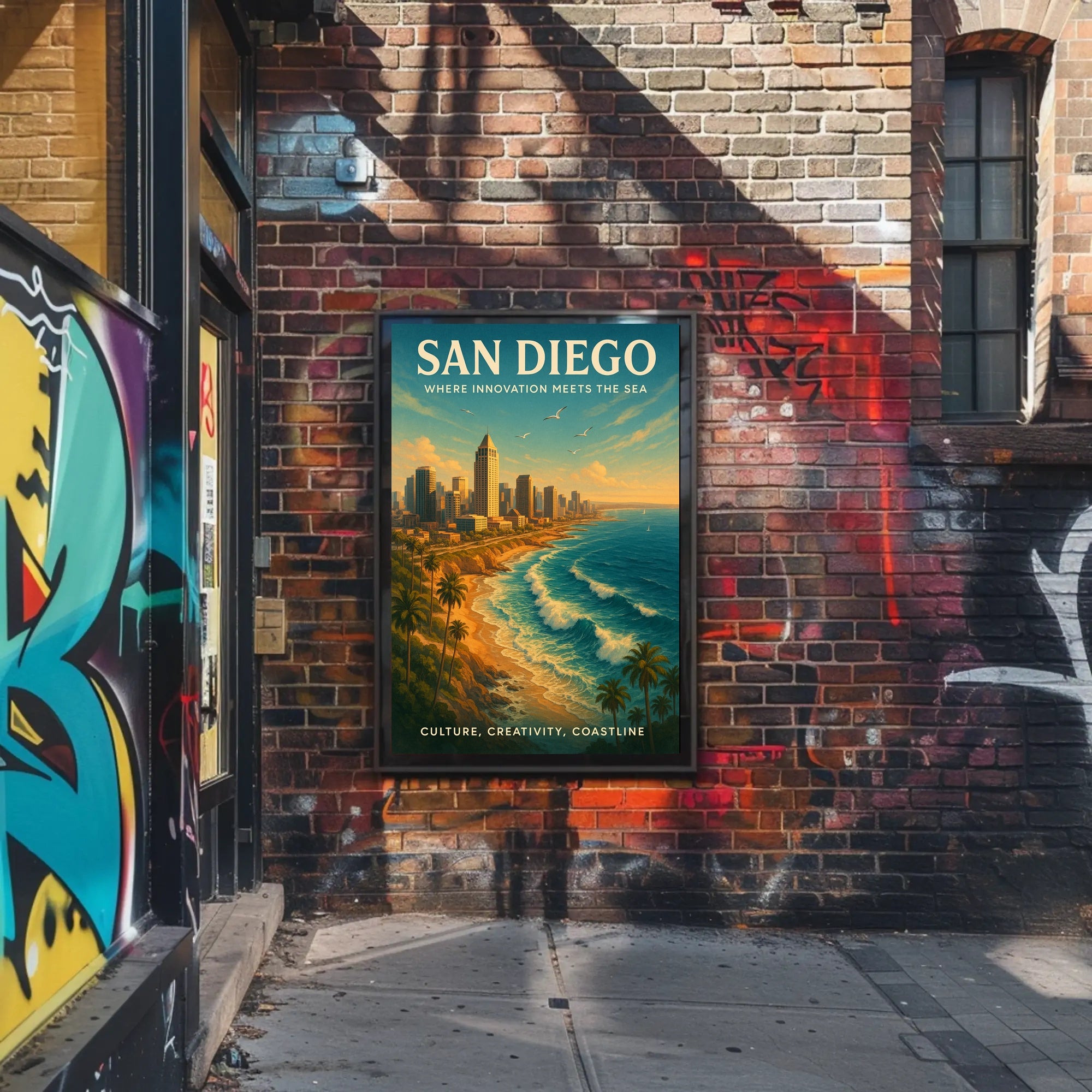 San Diego Coastal Skyline Urban or Cityscape Poster