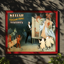 Kellar's Enchanting Cabinet Mysteries Magic Show Poster