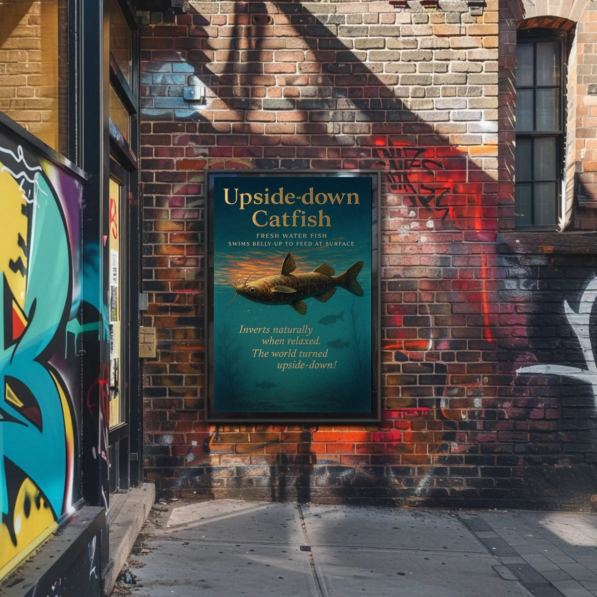 Upside-down Catfish Poster