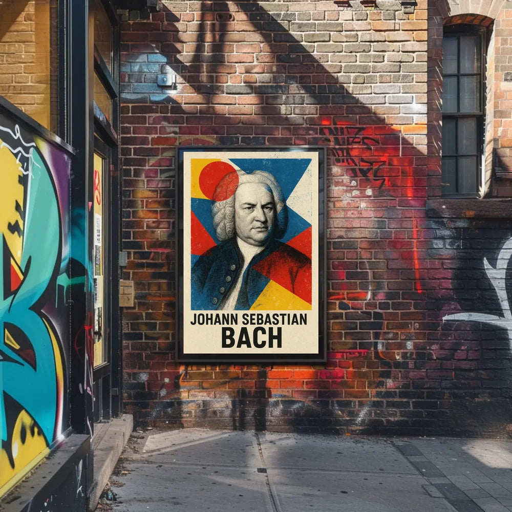 Artistic Johann Sebastian Bach Abstract, Artistic, or Pop Culture Poster