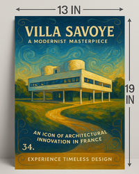 Villa Savoye A Modernist Masterpiece Poster PosterGoat