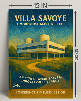 Villa Savoye A Modernist Masterpiece Poster PosterGoat
