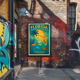 Florida Where Sunshine Meets the Sea Poster