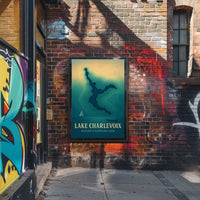 Lake Charlevoix Topographic Travel Poster
