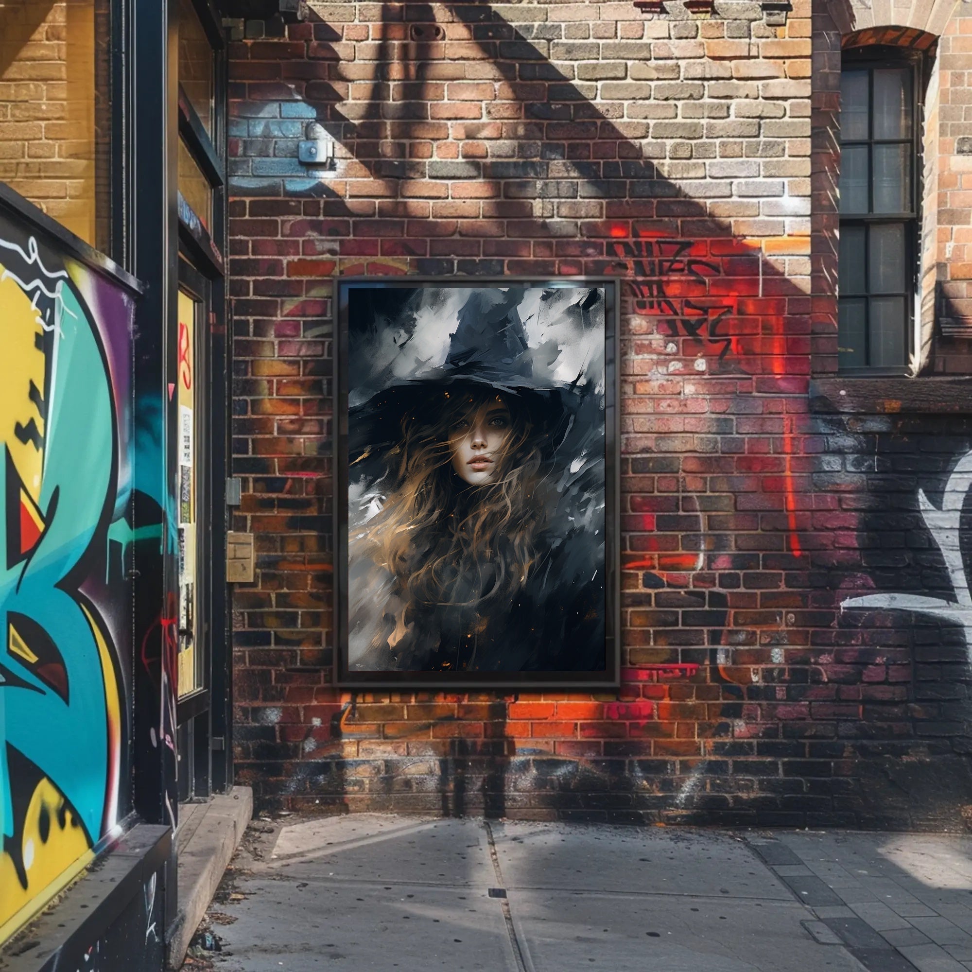 Enigmatic Witch Portrait Poster