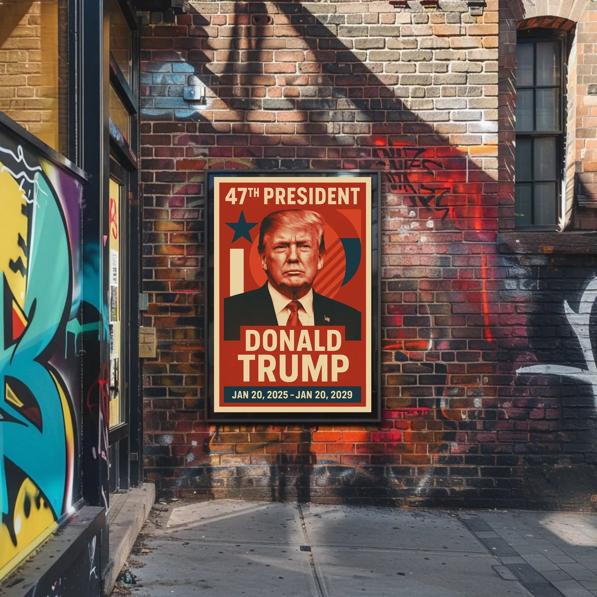 Trump 47th President Pop Art Patriot Poster