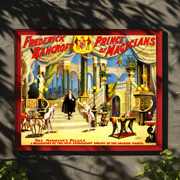 Magic Show Extravaganza: Opulent Prince Magicians Cultural Poster