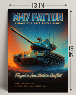 M47 Patton Legacy of a Battlefield Giant Poster PosterGoat