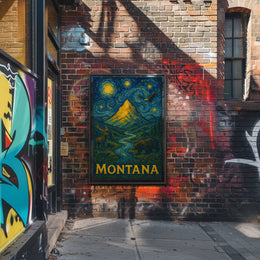Montana Wilderness Art Impression National Park Poster