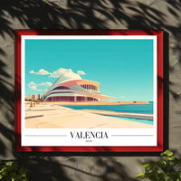 Valencia Modern Architecture Urban Cityscape Poster