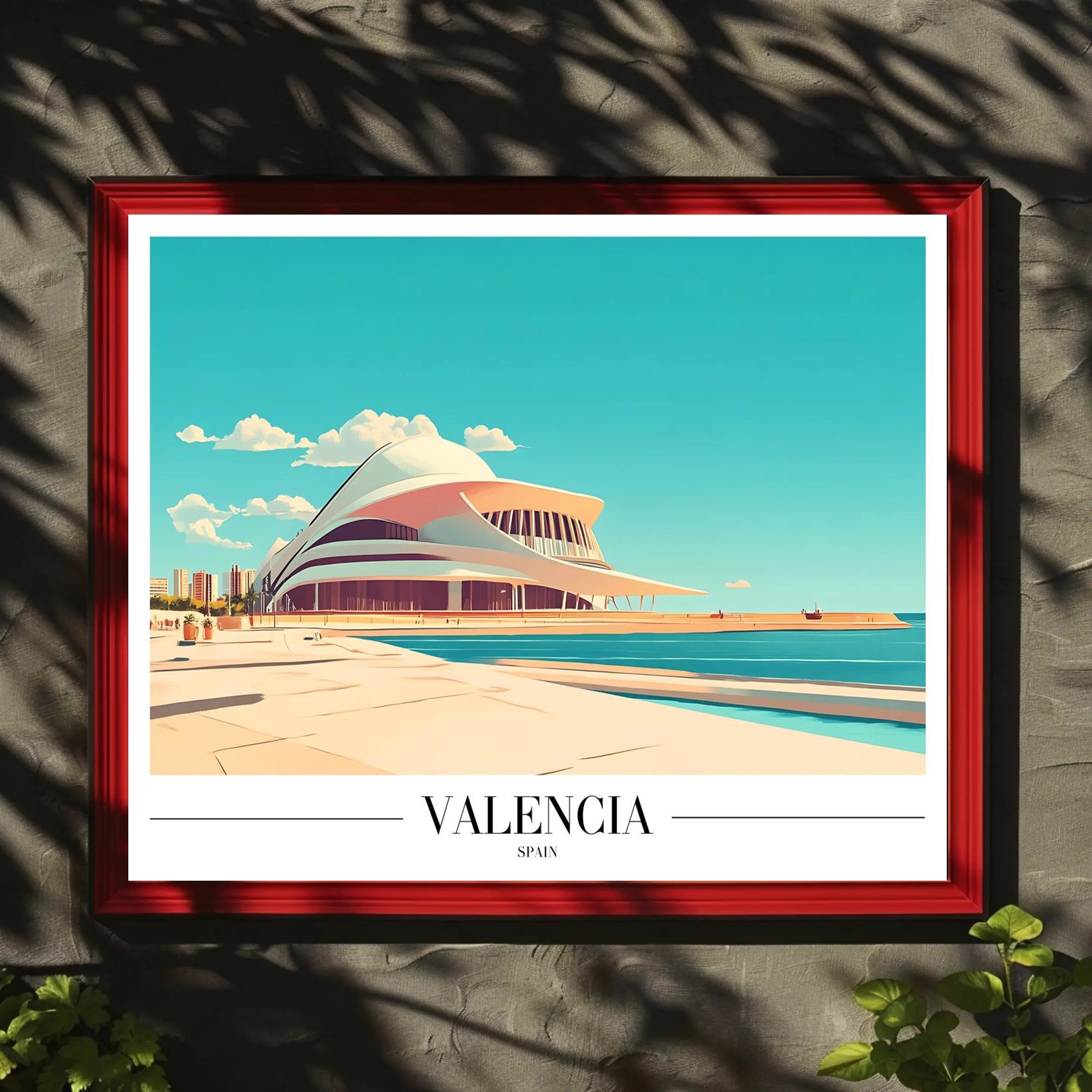 Valencia Modern Architecture Urban Cityscape Poster