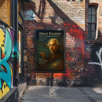 Albert Einstein Inspirational Science Poster Art Print