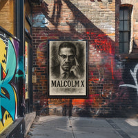Malcolm X Portrait Poster