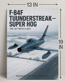 F-84F Thunderstreak The Jet with a Jolt Poster PosterGoat