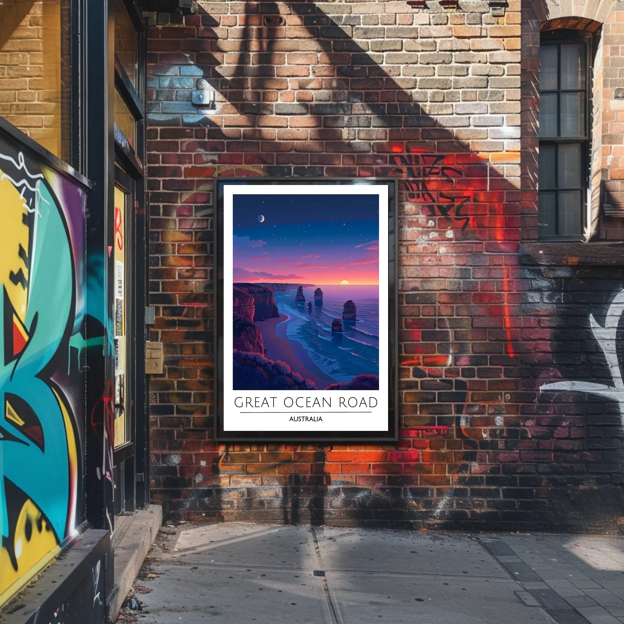 Great Ocean Road Scenic Travel Art Poster
