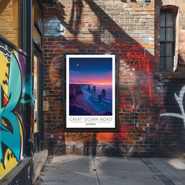 Great Ocean Road Scenic Travel Art Poster