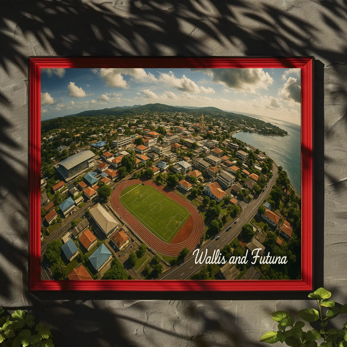 Wallis and Futuna Aerial View Poster