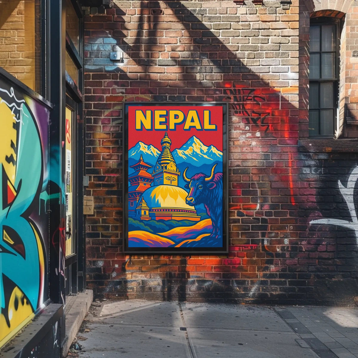 Nepal A Vibrant Tapestry Poster