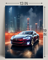 Futuristic Urban Drive Poster