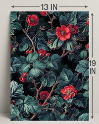 Floral Elegance Botanical Artwork: Artistic Poster
