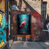 Vivid Flamingo Art Poster