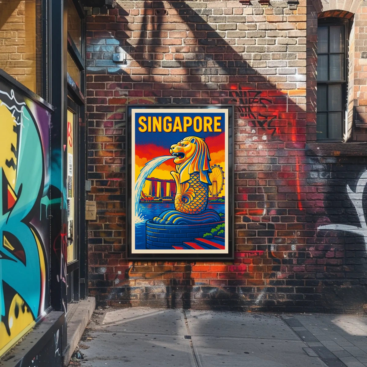 Singapore Iconic Merlion Poster