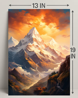 Majestic Mountain Landscape Poster
