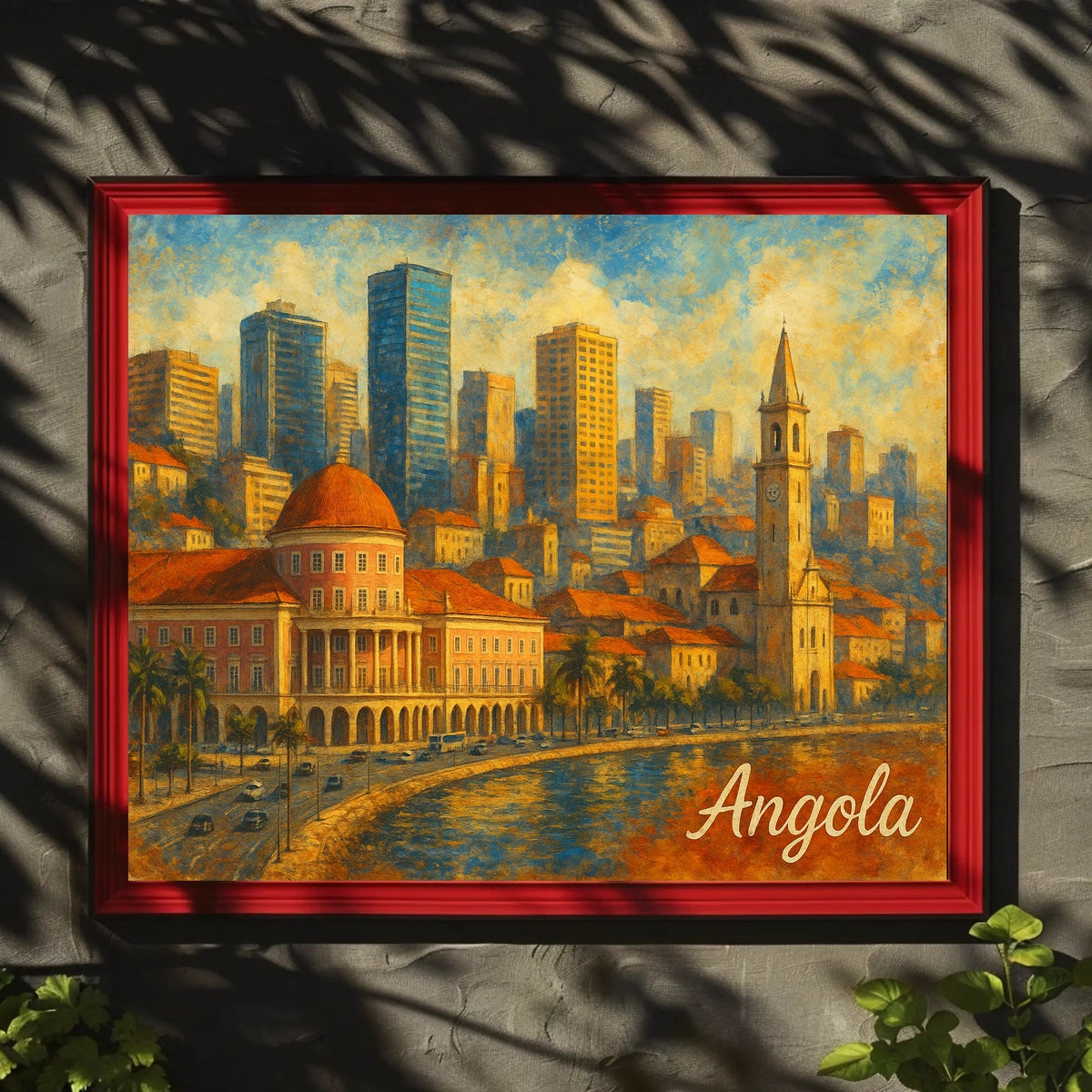 Angola Cityscape Poster