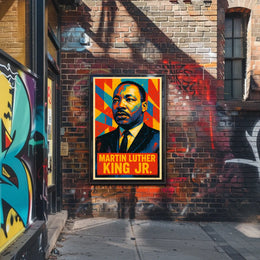 Martin Luther King Jr. Iconic Leader Poster